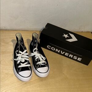 Converse Kids Black and White High-Top Sneakers